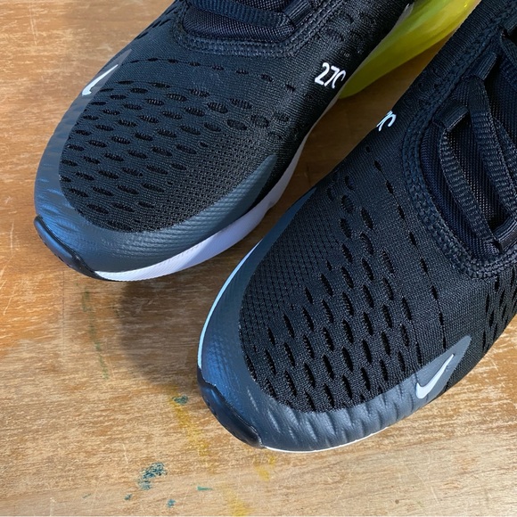 Nike Air Max 270 Black Lime Green GS - Size 6.5Y Or Women’s 8 - Picture 3 of 13